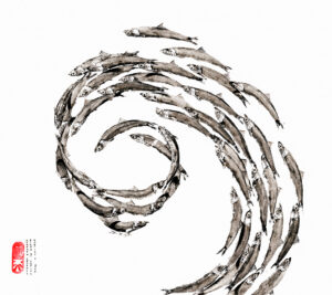 Detail: Spirale 1 - Elena di Capita - Gyotaku Levante